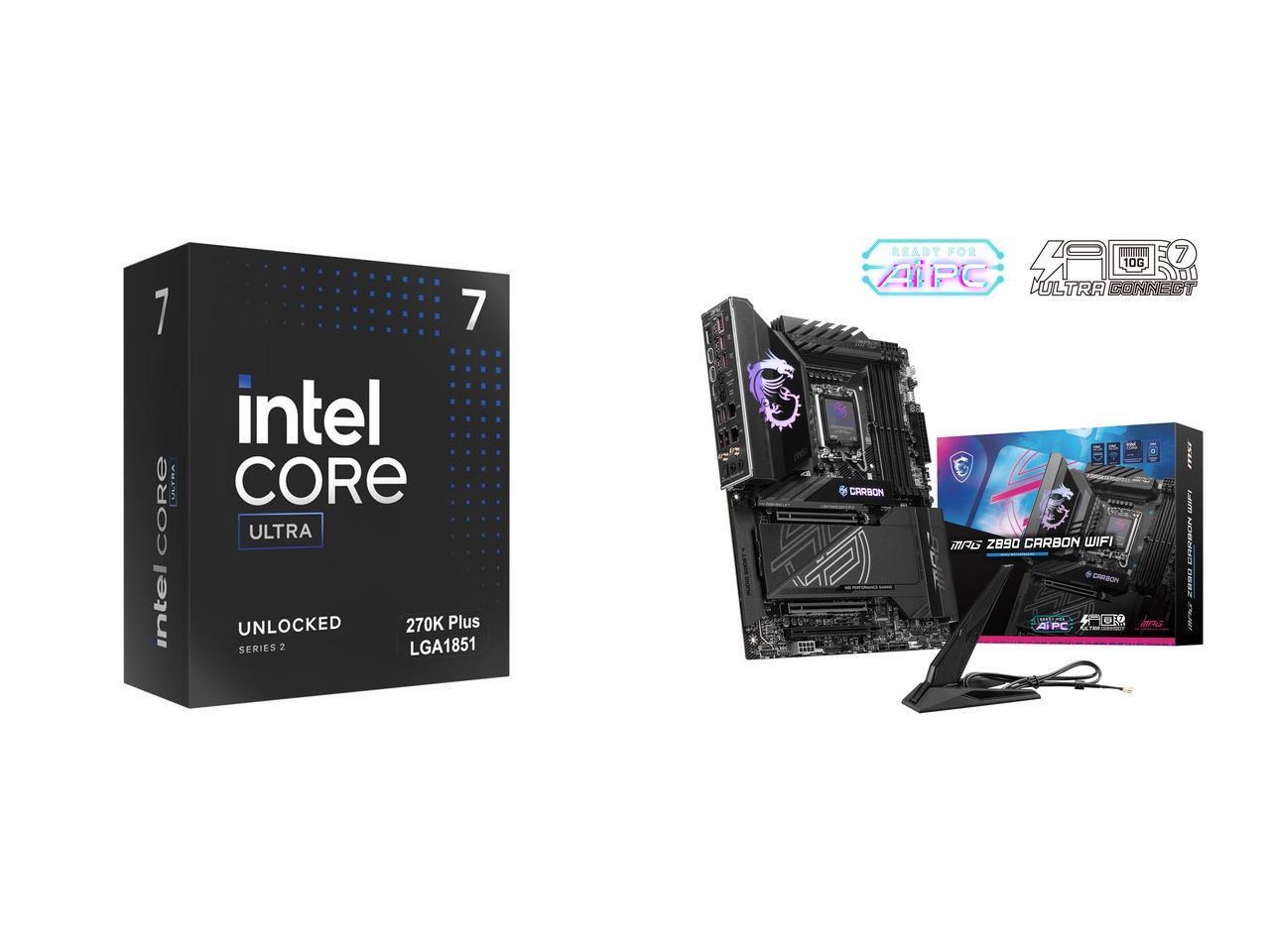 Z890 Wi-Fi 7 Motherboard - Combo carte mère et processeur -