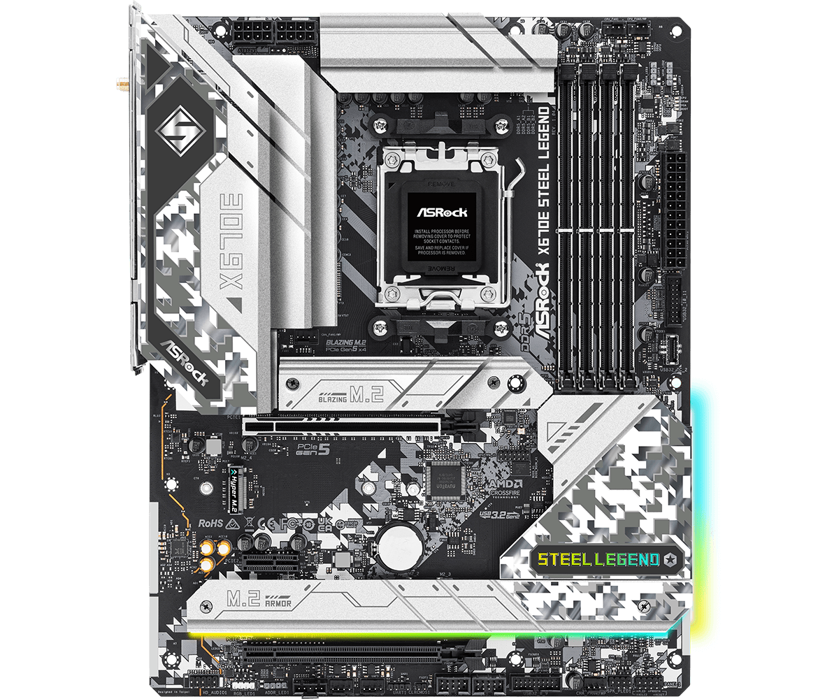 Carte mère ASROCK X670E STEEL  - X870E Atx Motherboard avis et prix