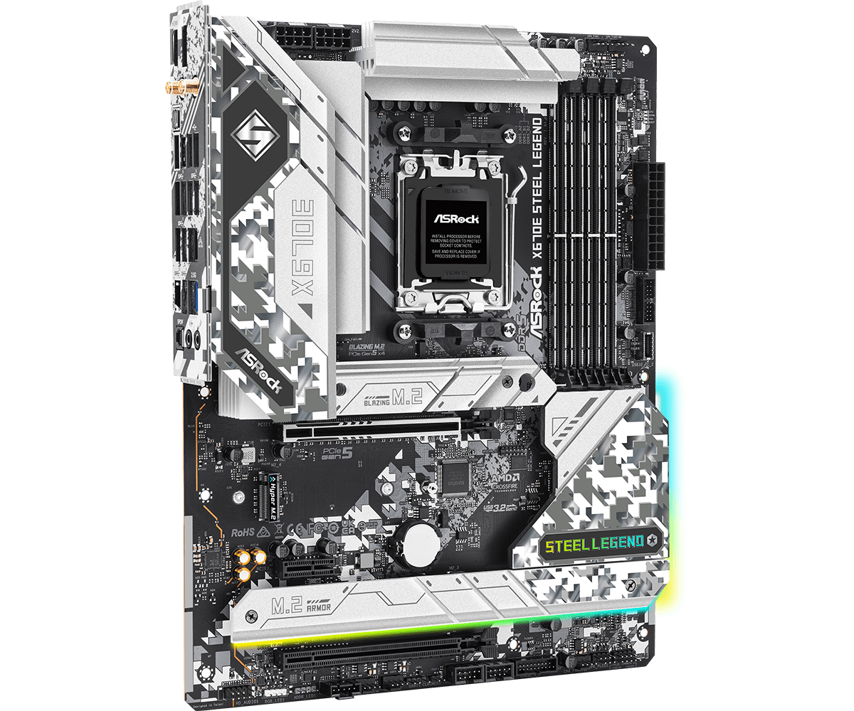 Carte mère ASROCK X670E STEEL  - X870E Atx Motherboard avis et prix